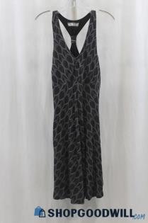 The North Face Women's Black/Gray Pattern Tank Dress SZ M