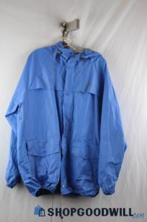 Columbia Men's Blue Rain Jacket SZ L