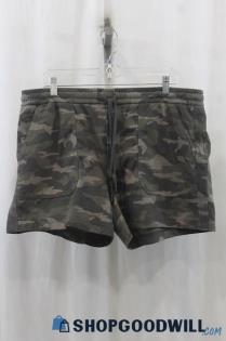 Athleta Womens Green Camo Pullon Shorts Sz 16T