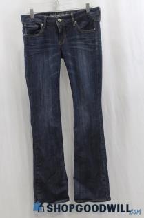 Express Women's Dark Blue Boot Jeans SZ 4