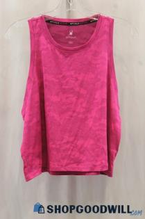 Spyder Womens Pink Mesh Camo Tank Sz L