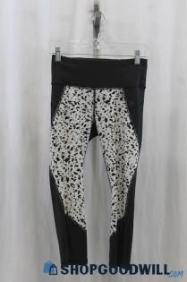 Athleta Womens Black/White Pattern Capri Active Leggings Sz S