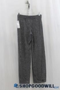 NWT Urban Outfitters Womens Dark Gray Knit Lace Pattern Pants Sz S