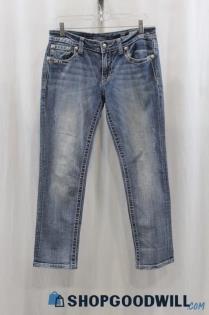 Miss Me Women's Blue Wash Straight Leg Jean SZ 29