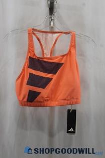 NWT Adidas Women's Orange Sport Bra SZ L