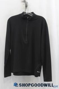 REI Men's Black Half Zip Sweater SZ M