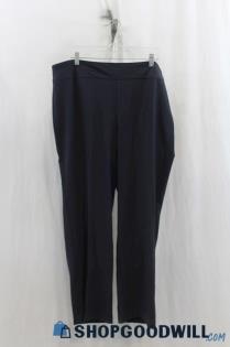 NWT The Secret Agent Womens Navy Straight Pullon Pants Sz 18W