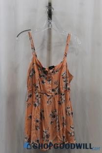 Torrid Womens Coral Floral Tank Sz 1X