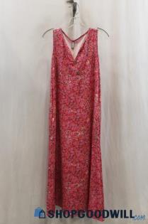 NoraCora Womens Pink Floral Maxi Dress Sz S