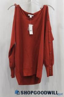 NWT New York & Company Women's Burnt Orange Pullover Sweater SZ XS