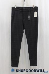 NWT Kut Women's Black/White Checker Chino Pant SZ 10