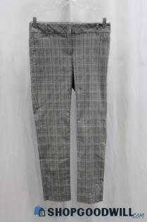 NWT Van Heusen Womens Gray Plaid Dress Pants Sz 4