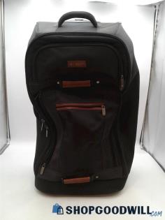 Munsingwear Original Penguin Black Nylon Soft Shell Rolling Luggage  30x22x12