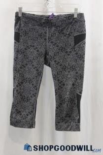 Athleta Women's Black/Gray Capri Pant SZ M