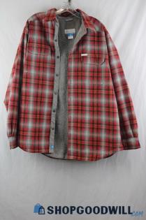 Columbia Women's Red Button-Up Jacket Sz L