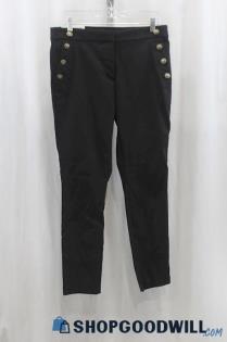 NWT Loft Women's Black Pull On Chino Pant SZ 8