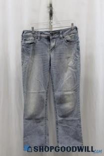 Silver Jeans Womens Light Blue Washed Capri Jeans Sz 30