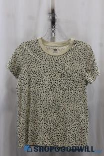 Levi's Womens Off-White/Black Pattern Shirt Sz S