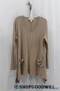 Anthony Womens Mocha Brown Sweatshirt Sz L