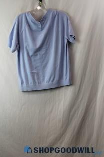 NWT Talbots Woman's Blue Short Sleeve Shirt sz Lp