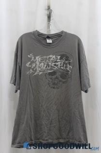 VTG Metal Mulisha Mens Dark Gray Graphic Shirt Sz XL