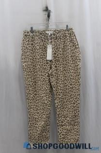 NWT Addyson Parker Womens Brown Animal Print Pants Sz 2X