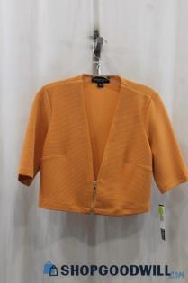 NWT Perception Women's Orange Crop Cardigan SZ S