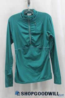 Athleta Women's Dark Teal Half Zip Sweater SZ M