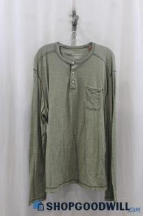 Tommy Bahama Men's Heather Green Long Sleeve Shirt SZ XL