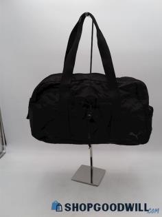 Puma Black Nylon Duffle Shoulder Bag Handbag Purse