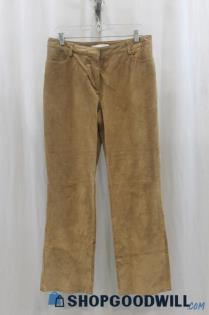 NWT Marshall Fields Womens Brown Genuine Leather Pant Sz 12