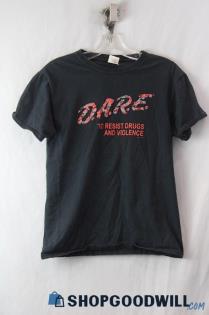 Fruit of the Loom Women's Black/Red D.A.R.E Graphic T-Shirt SZ S