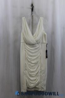 NWT WHBM Women's White Shift Dress SZ 14