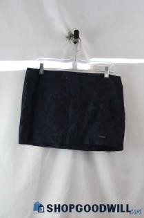 NWT Abercrombie&Fitch Women's Navy Floral Embroidered Mini Skirt sz 8