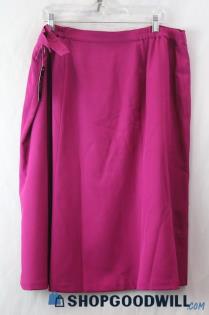 NWT JM Studio Women's Fuchsia A-Line Skirt SZ 18W