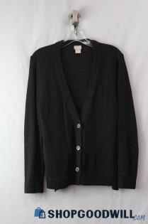 Chico's Black /2 Button Cardigan Sweater sz 12