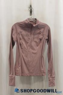 Athleta Women's Dusty Rose Half Zip Sweater SZ XS