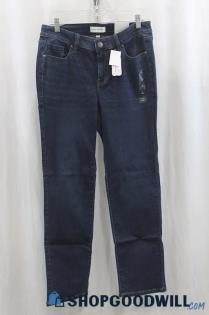 NWT Lane Bryant Women's Blue Wash Slim Straight Leg Jean SZ 12S