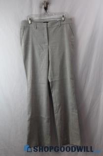 NWT WHBM Women's Gray Patterned Slim Flare Dress Pants sz 12