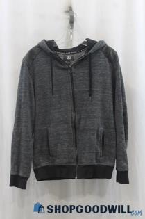 Rock & Republic Mens Heather Charcoal Full Zip Sweater Sz S