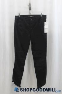 NWT Joe's Womens Black Frayed Skinny Jeans Sz 12