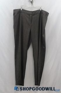 Lane Bryant Men's Dark Brown Pin Striped Dress Pant sz 24