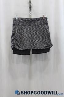 Athleta Womens Black/Gray Pattern Skort Sz M