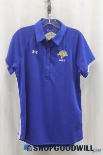 NWT Under Armour Women's Blue Polo Shirt SZ L