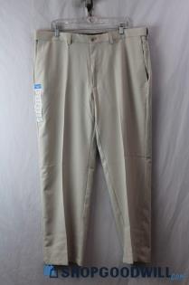 NWT Haggar Men's Tan Straight Dress Pants sz 40x29