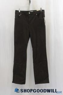 NWT Jones New York Women's Dark Brown Straight Leg Jean SZ 6