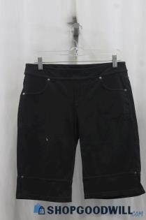 Athleta Womens Black Capri Shorts Sz M