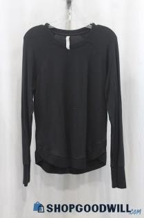 Athleta Womens Black Sweatshirt Sz S