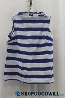 NWT Talbots Women's Blue Stripes Tank Blouse SZ 1XP