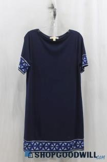 Michael Kors Womens Navy T-Shirt Dress Sz M